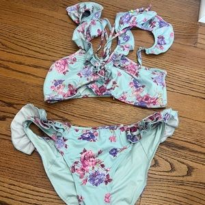 love shack fancy 2 piece bathing suit